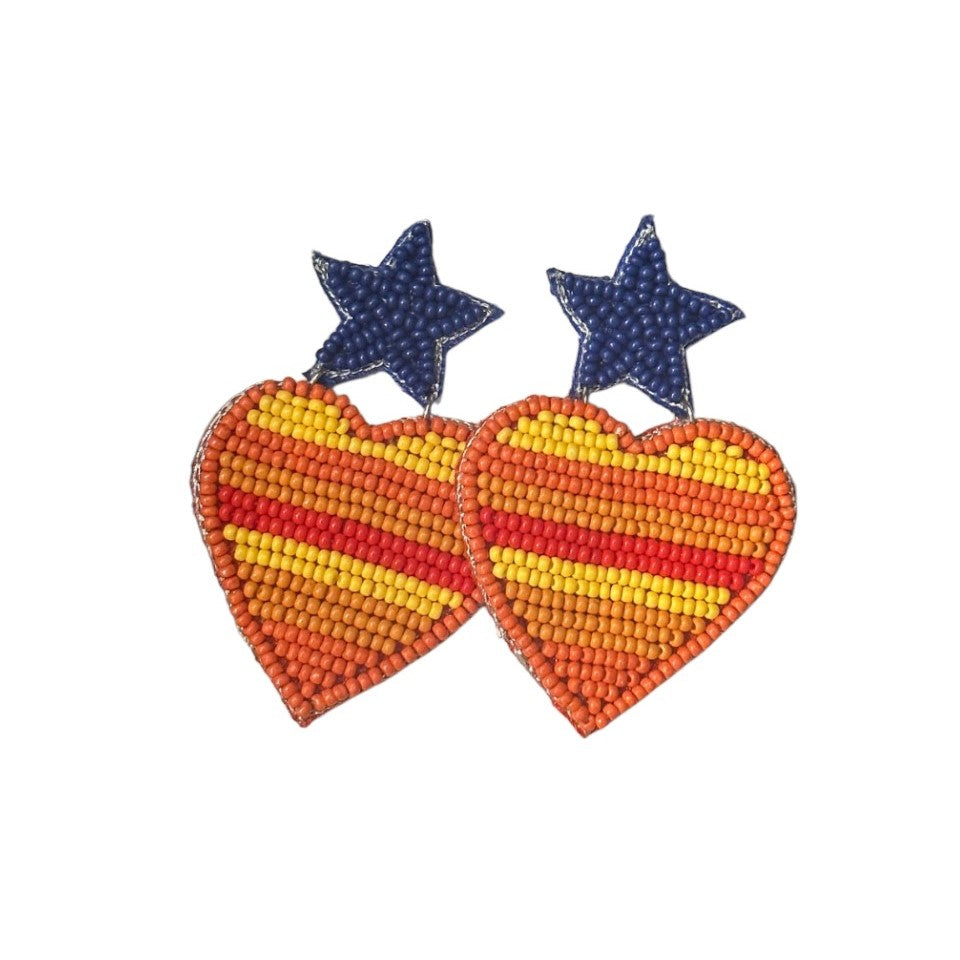 Astros Beaded Earring: Show Your Team Spirit in Style!