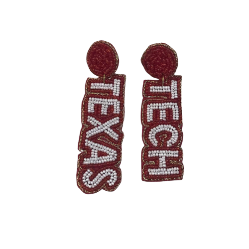 Texas Tech Gameday Beaded Earrings - Show Your Red Raider Pride in Style!