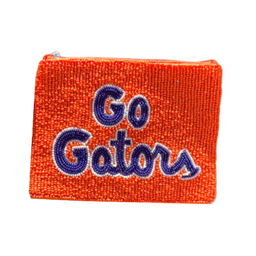 Handcrafted Go Gator Beaded Coin Purse