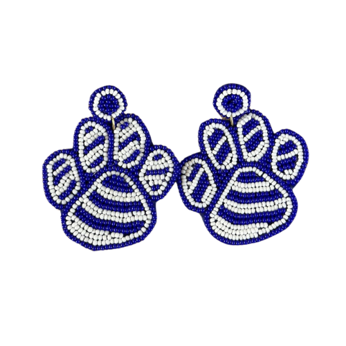 Kentucky Wildcats Gameday Beaded Earrings: Flaunt Your Team Spirit in Style!