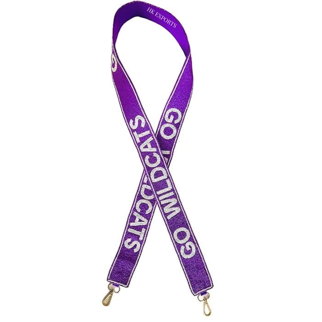 Wildcats Gameday Beaded Purse Strap - Show Your Team Spirit in Style!