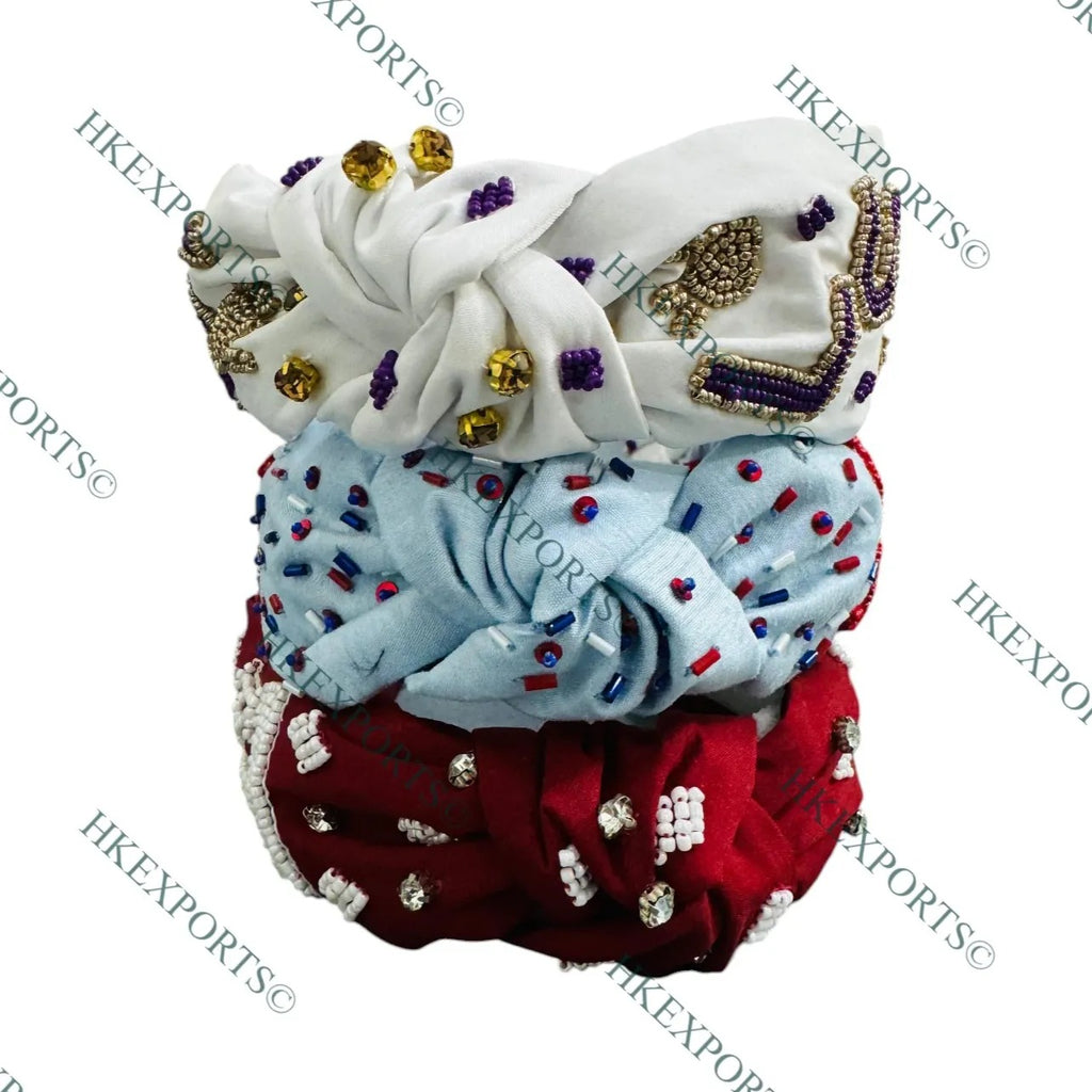 Texas A&M, Hotty Toddy & LSU Gameday Beaded Headbands