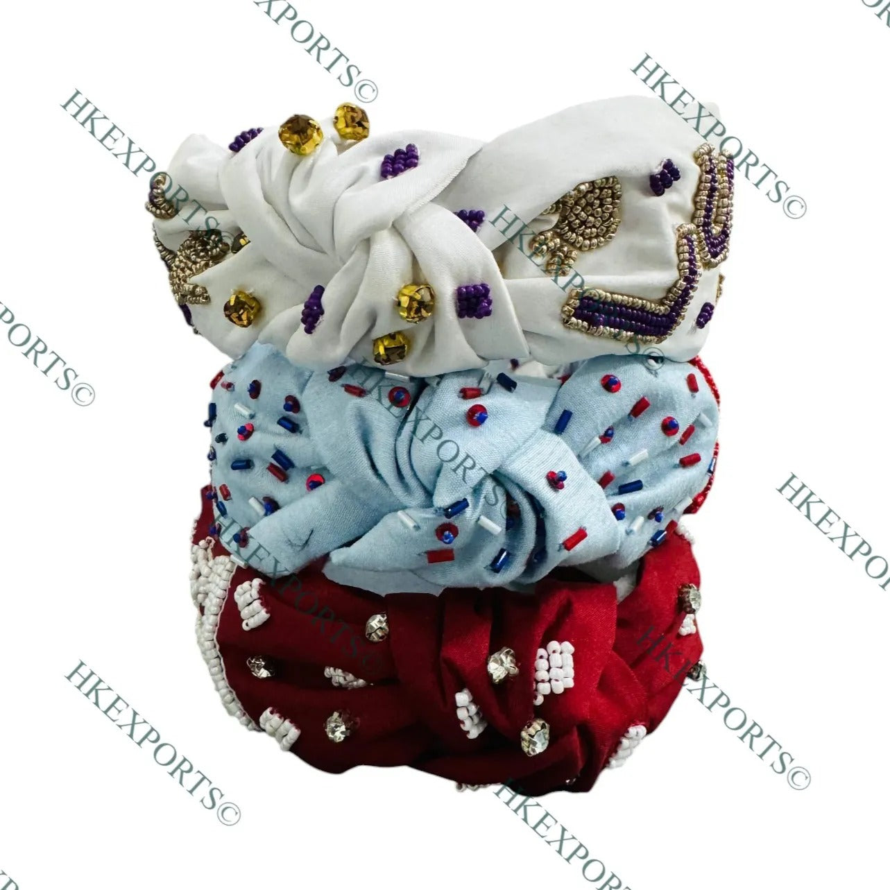 Texas A&M, Hotty Toddy & LSU Gameday Beaded Headbands