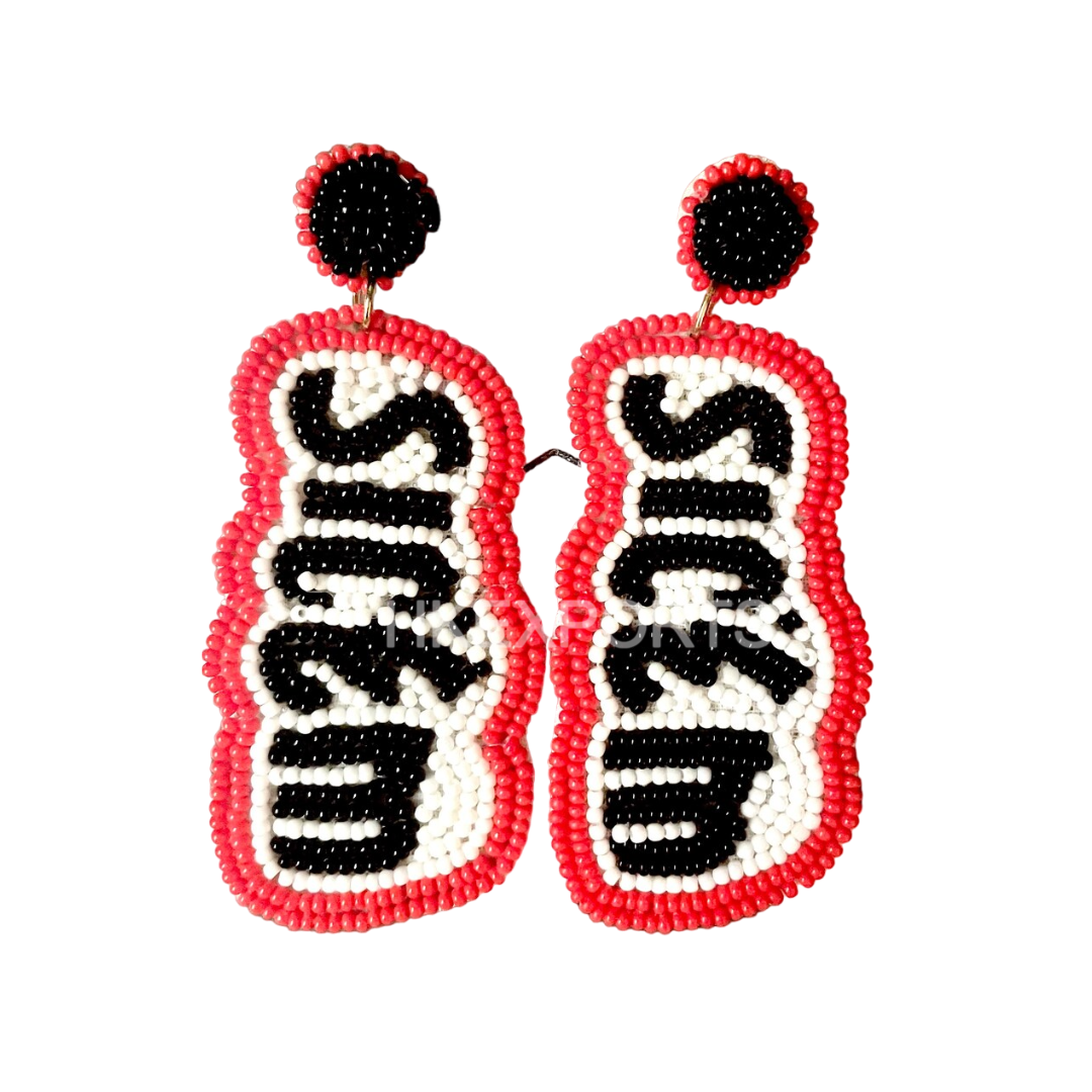 SIC EM Beaded Earrings - Show Your Spirit with Baylor Bears Style