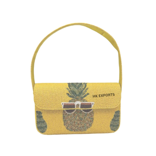 Pineapple beaded Shoulder Bag