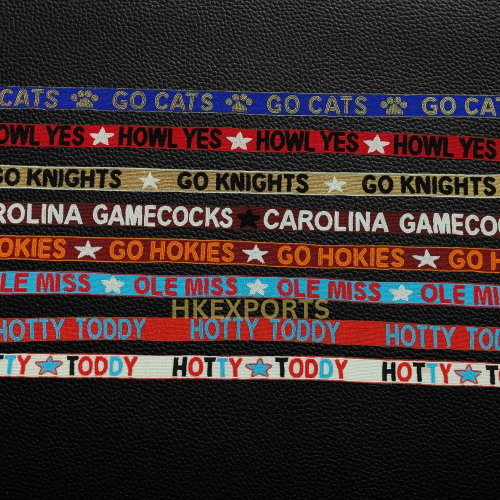 Beaded Purse Straps Go Cats, Howl Yes, Go Knights, Carolina Gamecocks, Go Hokies, Ole Miss, Hotty Toddy Stylish Gameday Accessories