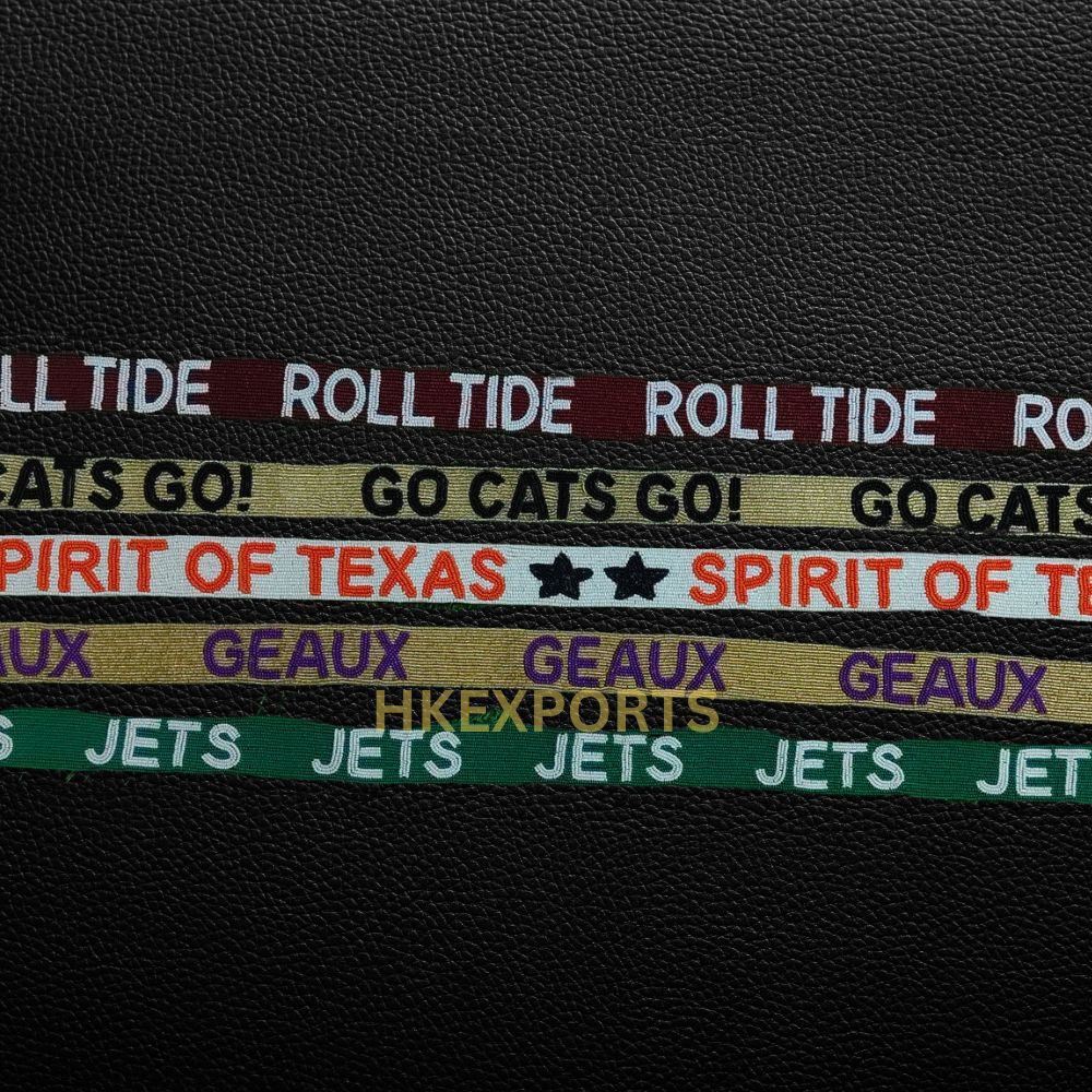 Beaded Purse Straps Roll Tide, Go Cats Go, Spirit of Texas, Geaux Tigers, Jets