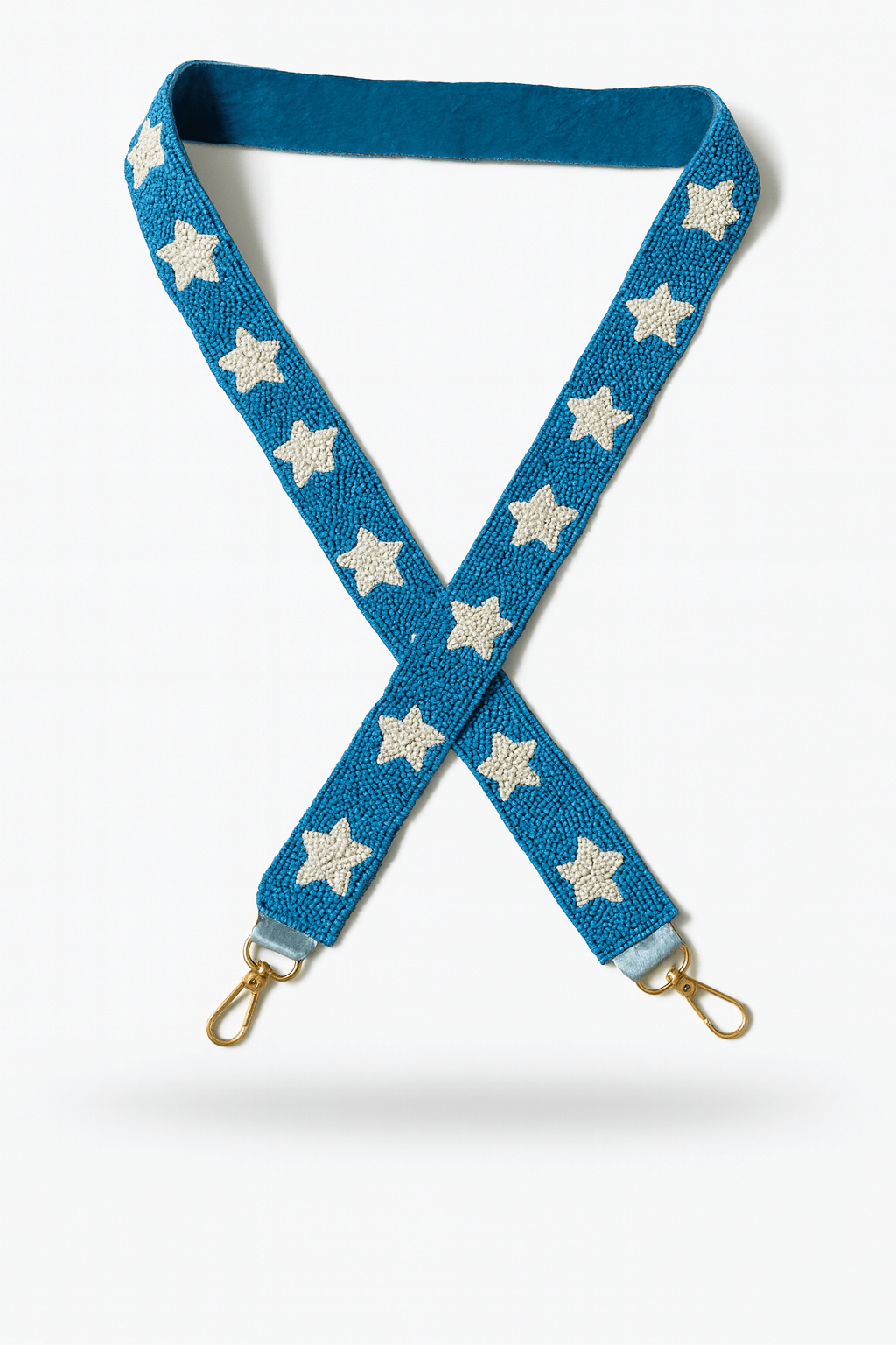 Skyblue and White Star Gameday Beaded Strap Shine Bright with Team Spirit!