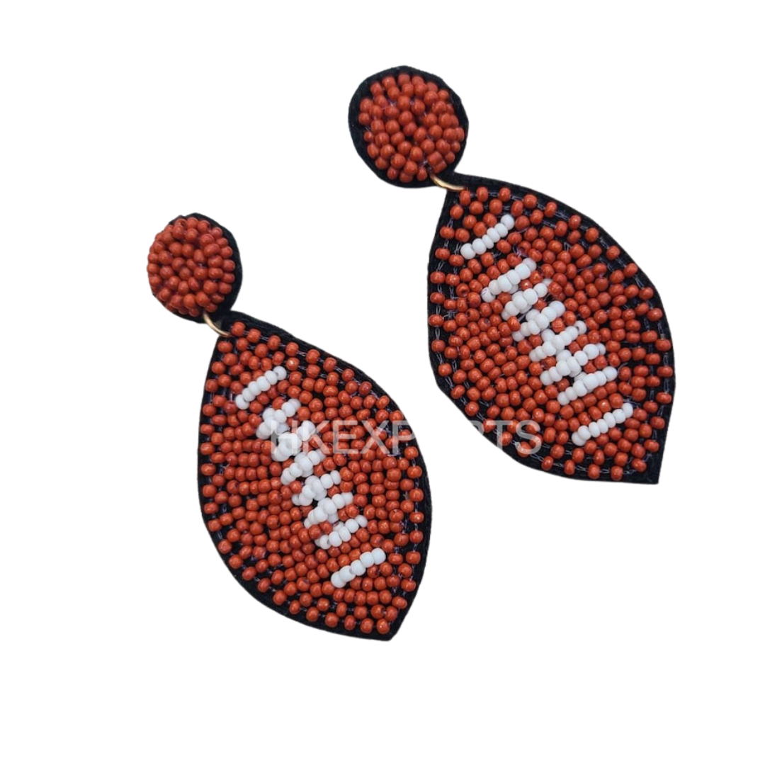 University of Alabama Roll Tide Beaded Earrings: Stylish Team Spirit for Crimson Tide Fans