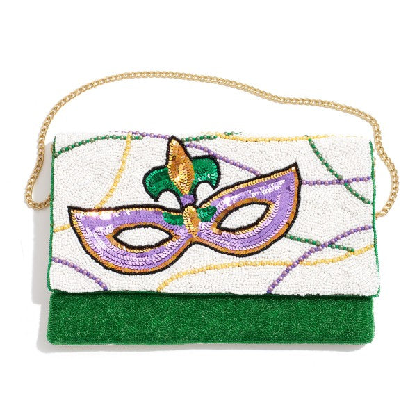 Mardi Gras Beaded Purse Embrace the Enchantment and Elegance!