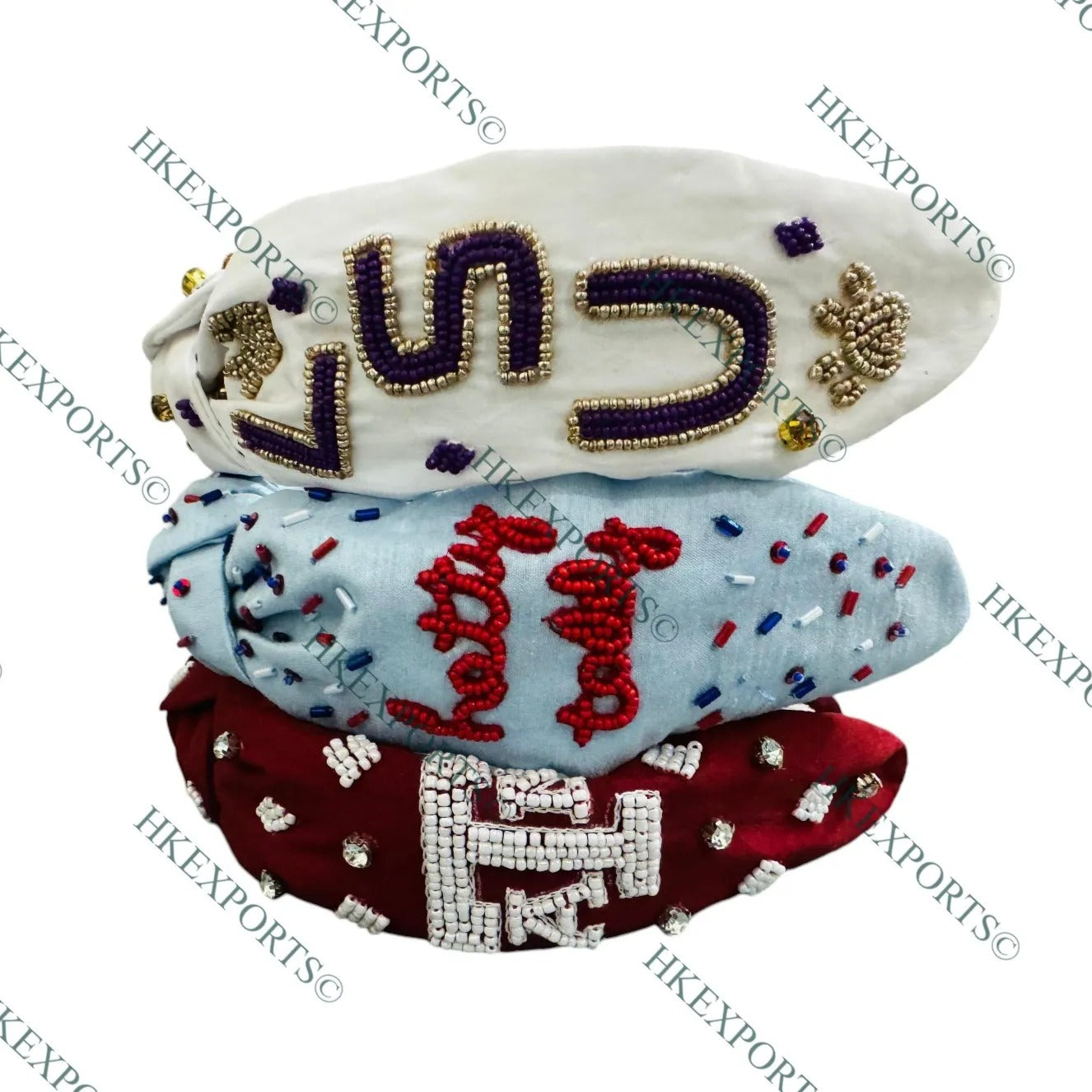 Texas A&M, Hotty Toddy & LSU Gameday Beaded Headbands