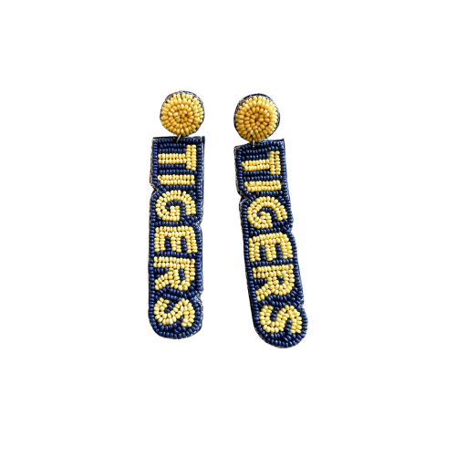 Detroit Tigers Gameday Beaded Earrings - Stylish Fan Jewelry for Tigers Enthusiasts