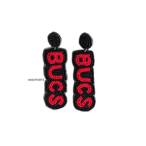 Tampa Bay Buccaneers (BUCS) GameDay Beaded Earrings - Elevate Your Fan Fashion with Team Spirit
