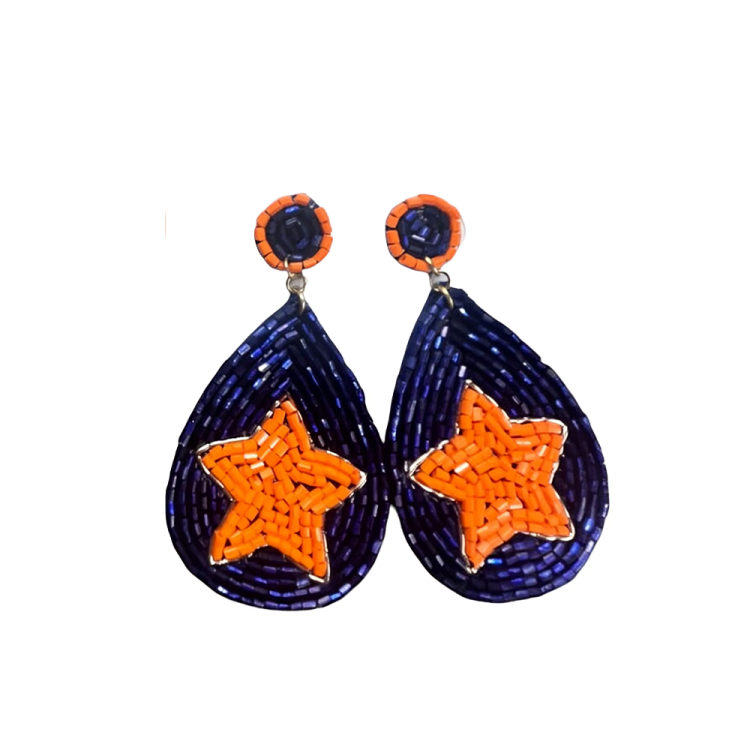 Houston Astros Beaded Earrings: Wear Your Team Pride!