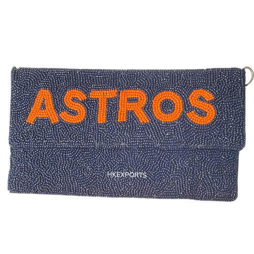 Astros Navy Blue Gameday Beaded Purse