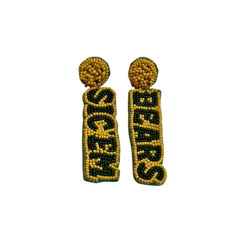 SCIEM BEARS Gameday Beaded Earrings - Illuminate Your Team Spirit!