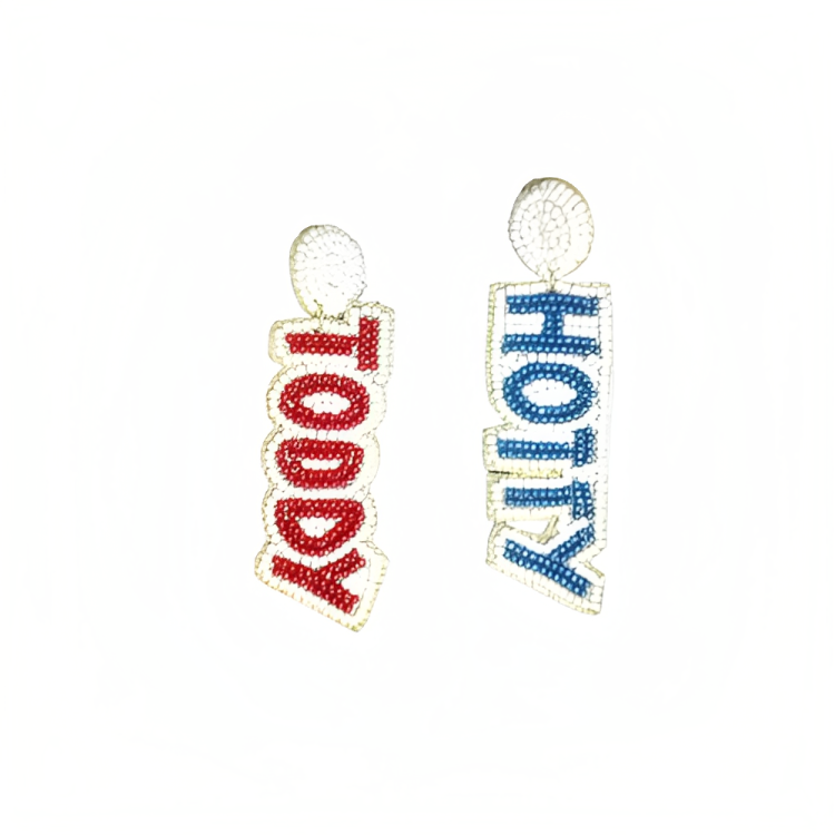 Hotty Toddy Gameday Beaded Earrings - Flaunt Your Rebel Spirit!
