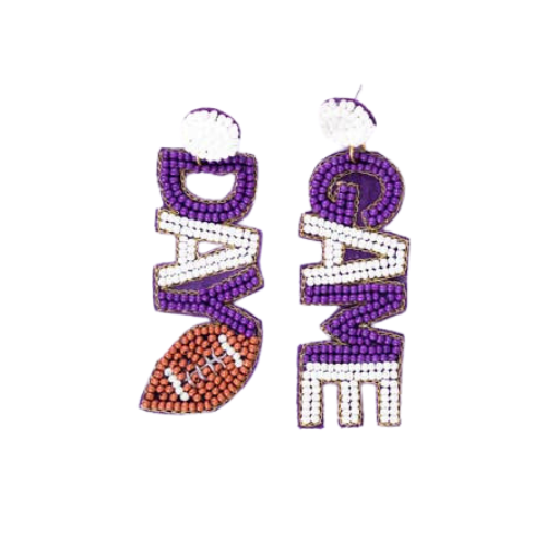 Spirited Allure: Handcrafted Gameday Beaded Earrings for Ultimate Fan Fashion