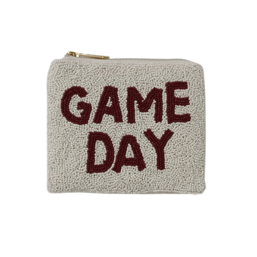 Glamorous Gameday Beaded Coin Purse: Elevate Your Game!