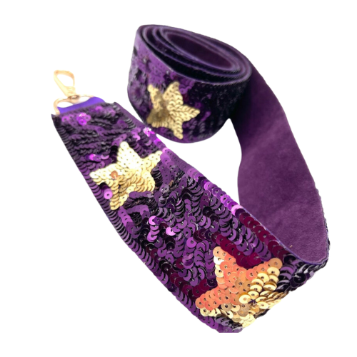 Purple & Gold Spirit: Handmade LSU Gameday Beaded Strap