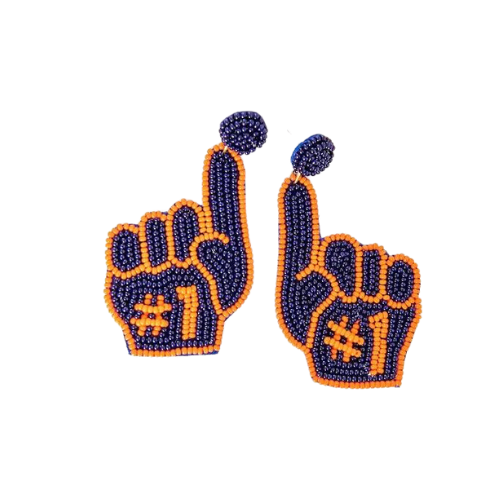 Astros Gameday Beaded Earrings – Hit a Style Home Run with Team Spirit!