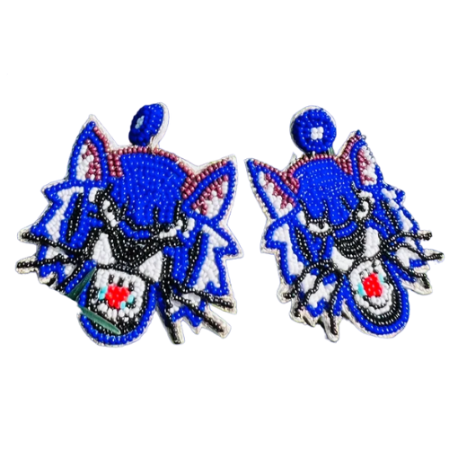 Kentucky Wildcats Beaded Earrings: The Perfect Addition to Your Gameday Outfit
