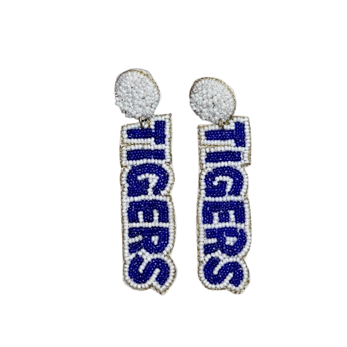 TIGERS Gameday Beaded Earrings - Roar with Elegance on Game Day