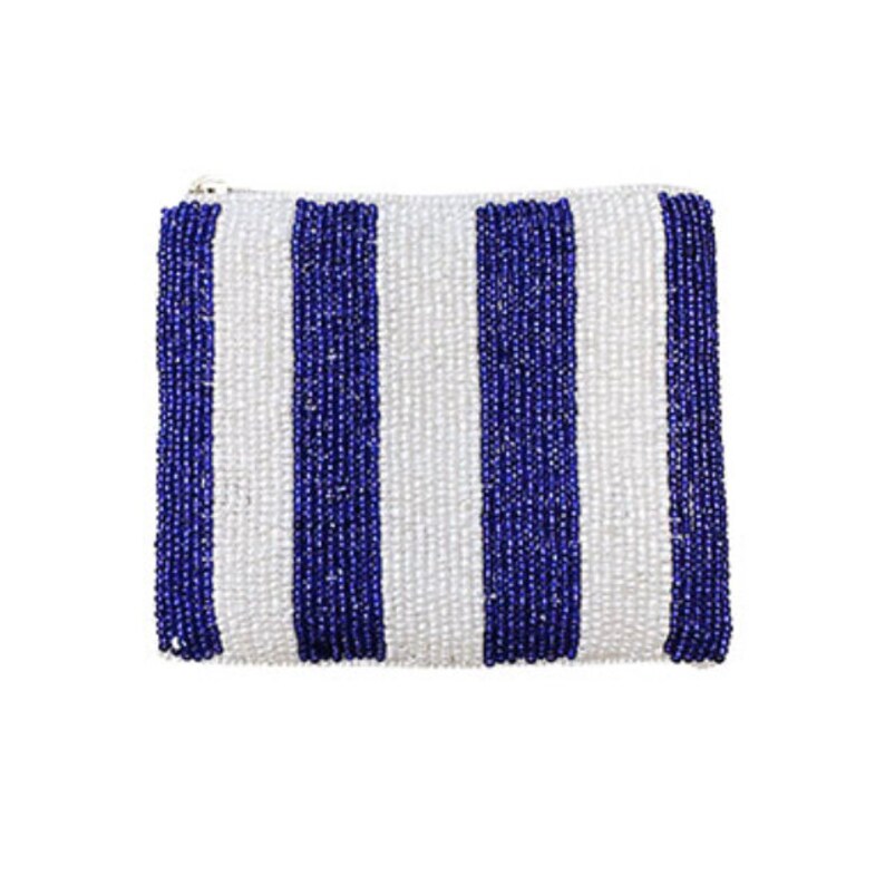 Kentucky Wildcats Game Day Striped Beaded Coin Purse - Wildcats Merchandise