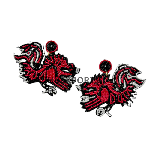 South Carolina Gameday Beaded Earrings