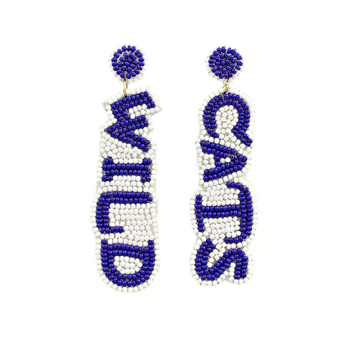 Go Cats Beaded Earrings