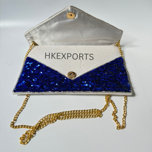 Patriotic Pride USA Flag Beaded Purse - Handcrafted Red, White, and Blue Statement Bag for American Fashion Enthusiasts