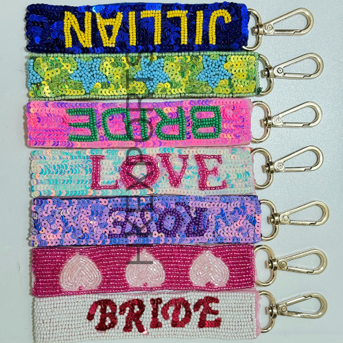 Handcrafted Bohemian Beaded Keychain with Vibrant Colors - Unique Artisan Key Accessory for Personalized Style