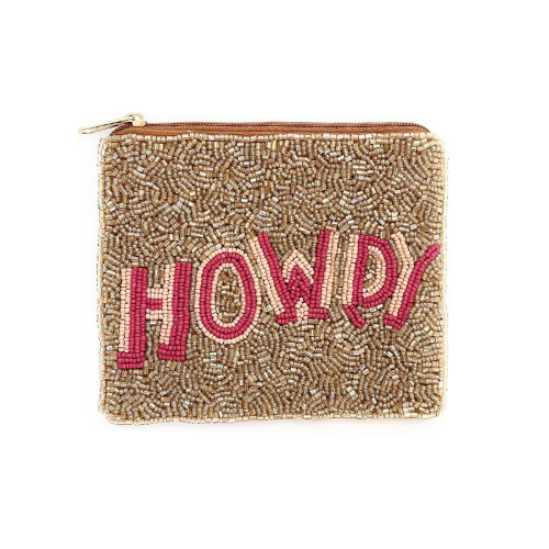 Howdy, Texas A&M! Handmade Beaded Coin Purse - Show Your Aggie Spirit with Style!