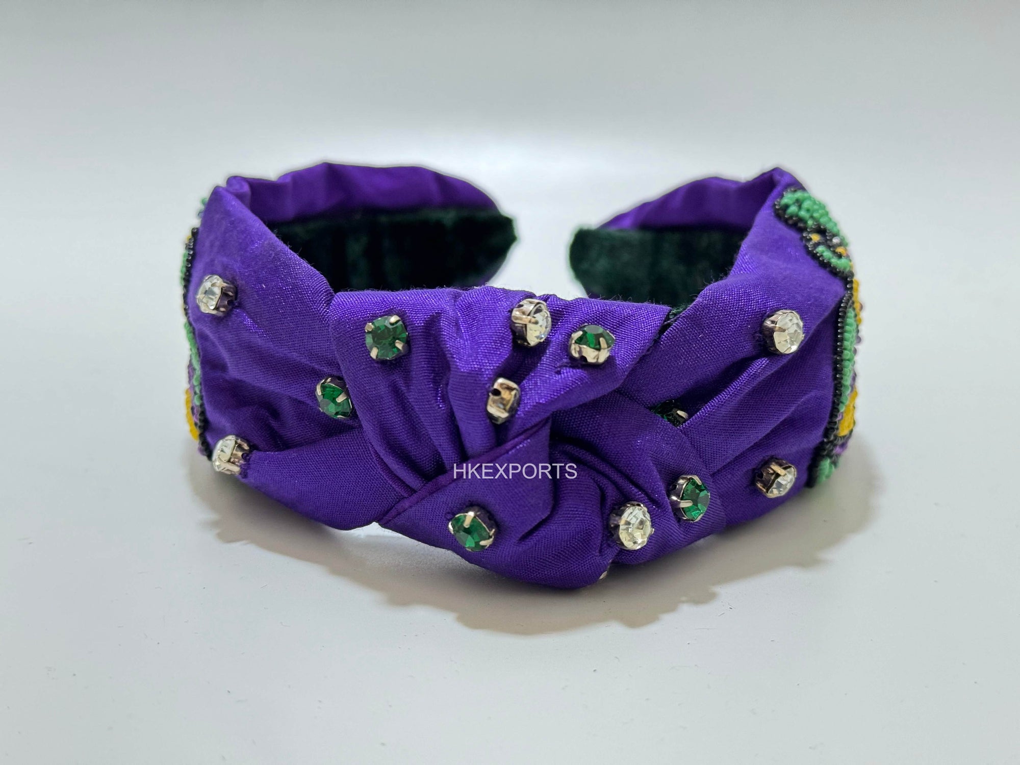 Ferocious Fun! Snag This Snazzy Mardi Gras Crocodile Beaded Headband
