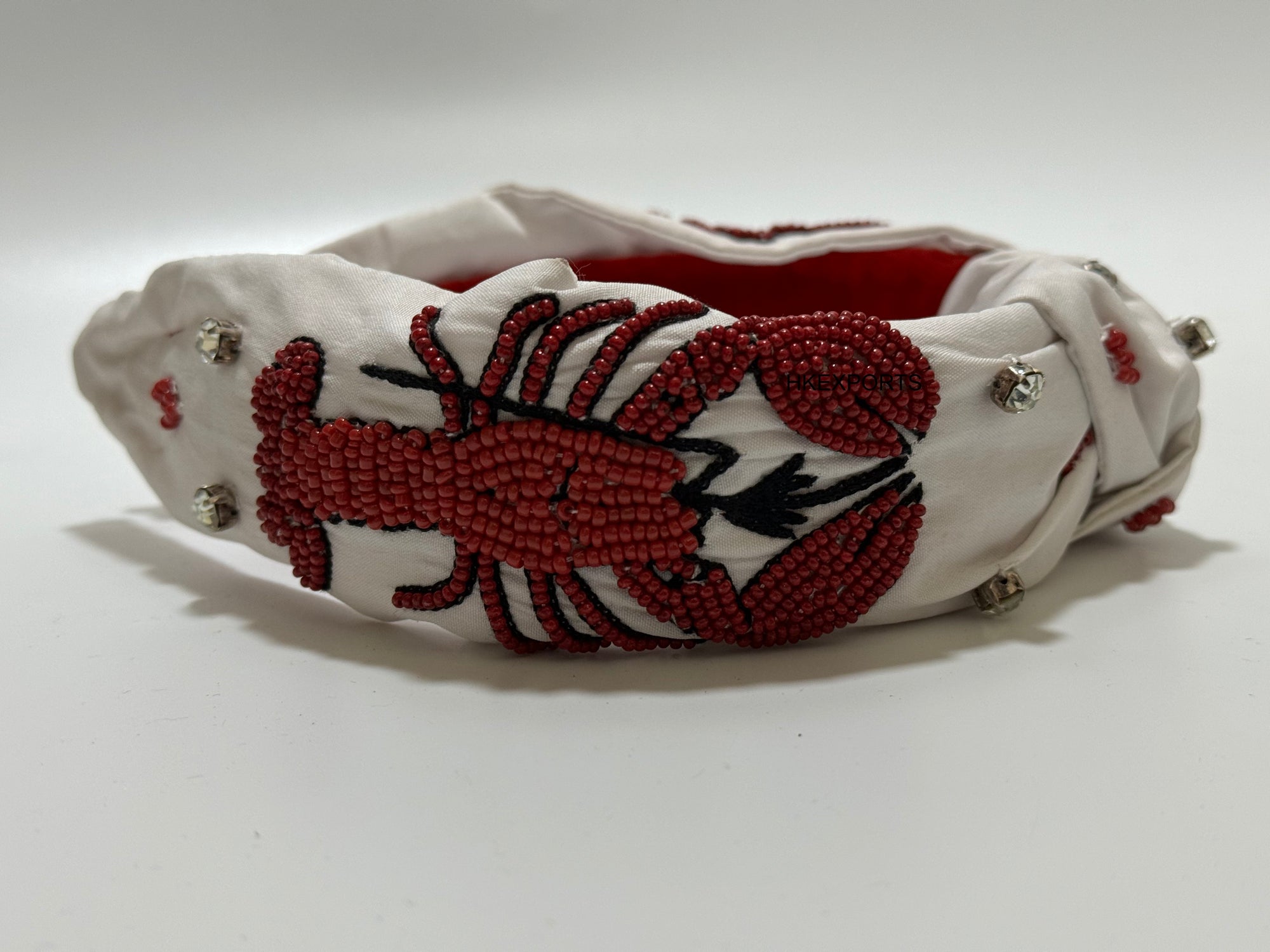 Mardi Gras Magic: Handcrafted Lobster Beaded Headband for Festive Celebrations
