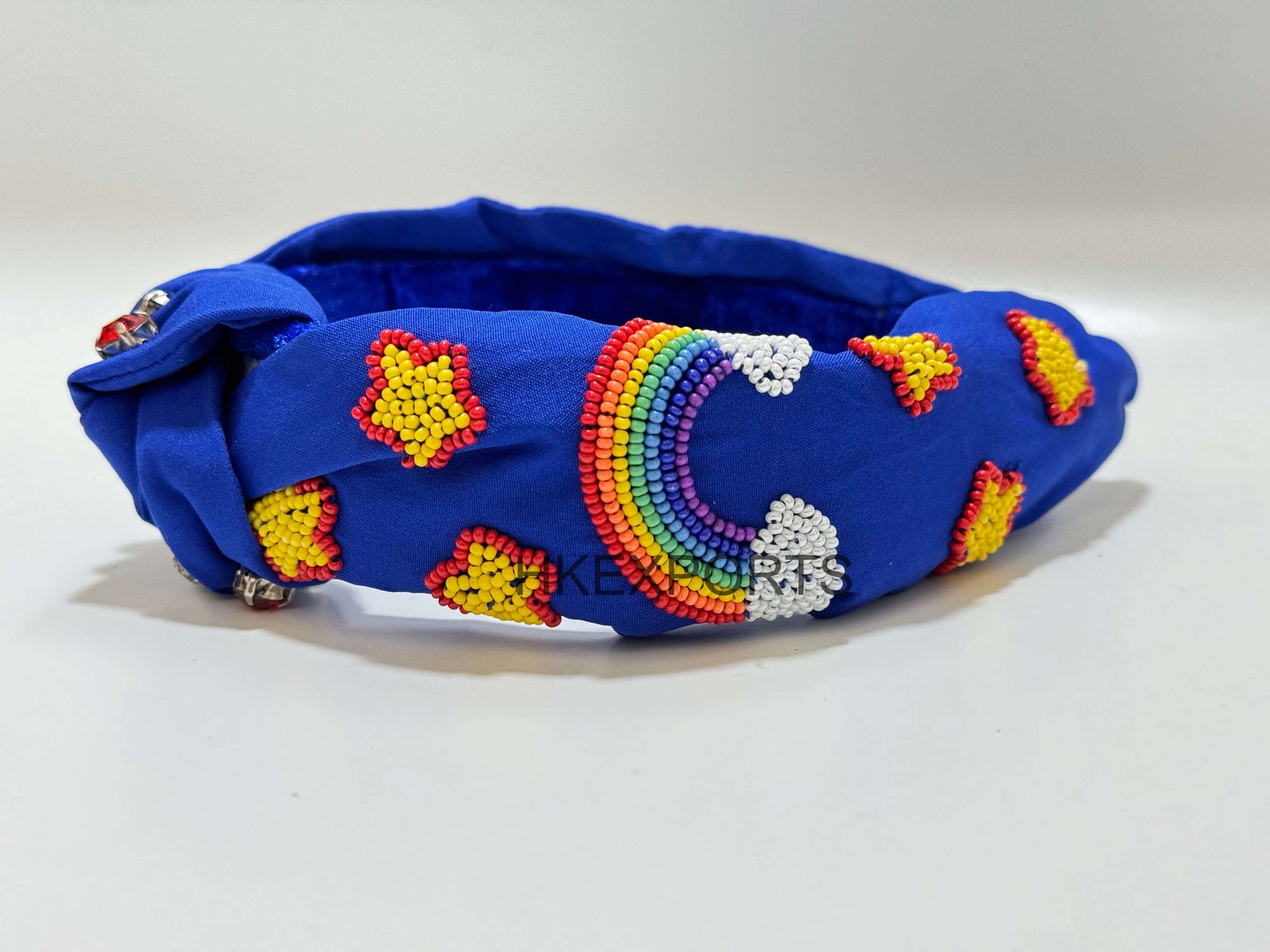 Radiant Reverie: Rainbow Handmade Beaded Headband