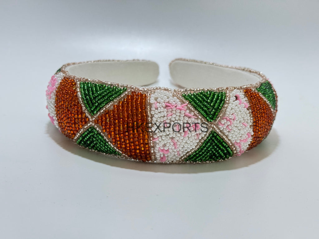 Radiant Splendor: Sparkling Multicolor Bohemian Chic Beaded Headband for Festivals & Events - A Dazzling Accessory to Elevate Your Style!