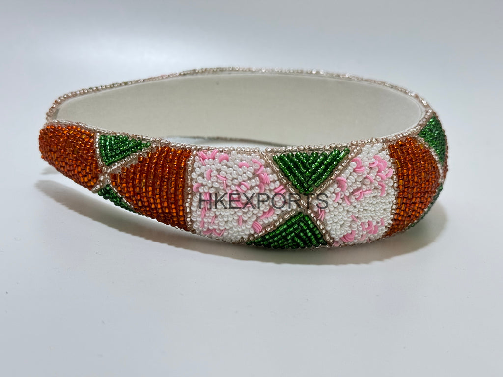 Radiant Splendor: Sparkling Multicolor Bohemian Chic Beaded Headband for Festivals & Events - A Dazzling Accessory to Elevate Your Style!