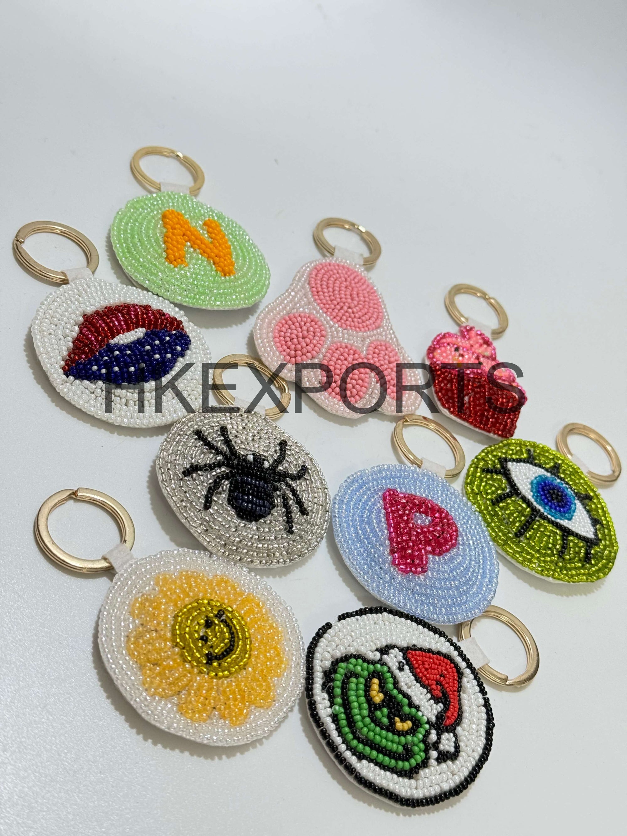 Handcrafted Beaded Keychain with Bohemian Vibes – Unique Personalized Accessories for Style and Function
