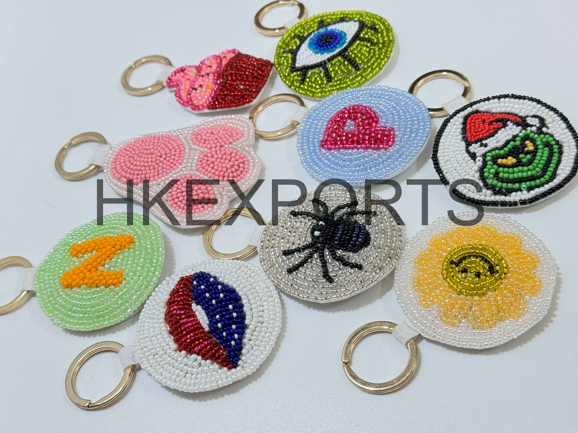 Handcrafted Beaded Keychain with Bohemian Vibes – Unique Personalized Accessories for Style and Function