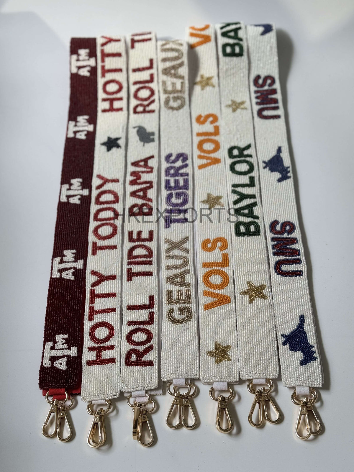 Gameday Beaded Strap Collection - Roll Tide, Hotty Toddy, Vols, Baylor, Geaux Tigers Pride!