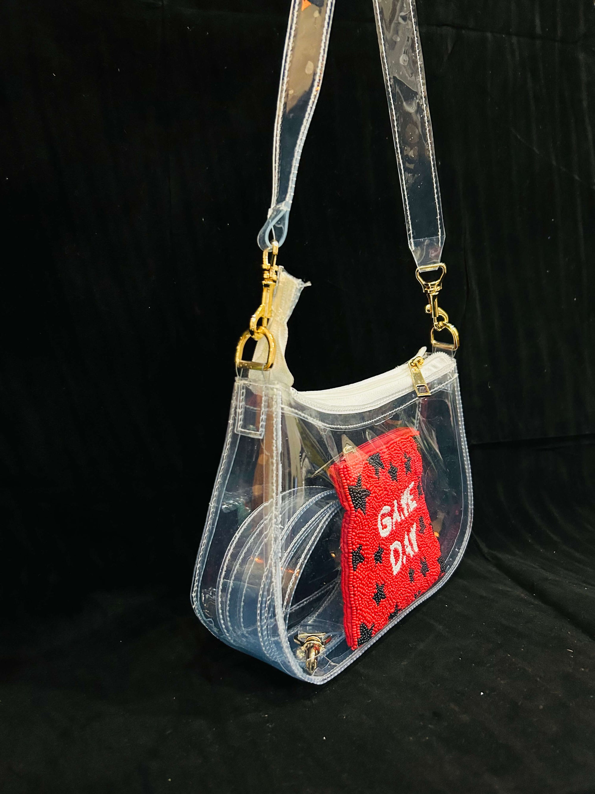 Gameday Clear Stadium-Approved Bag, Custom Team Colors Bag with Coin Purse or Headbands