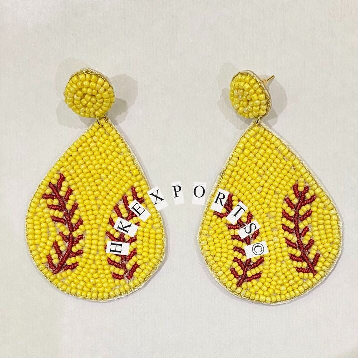 baseball-softball-gameday-beaded-earrings