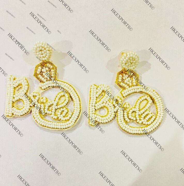 Elegant Bridal Beaded Earrings