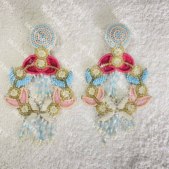 Bohemian Chic Multicolor Beaded Earrings