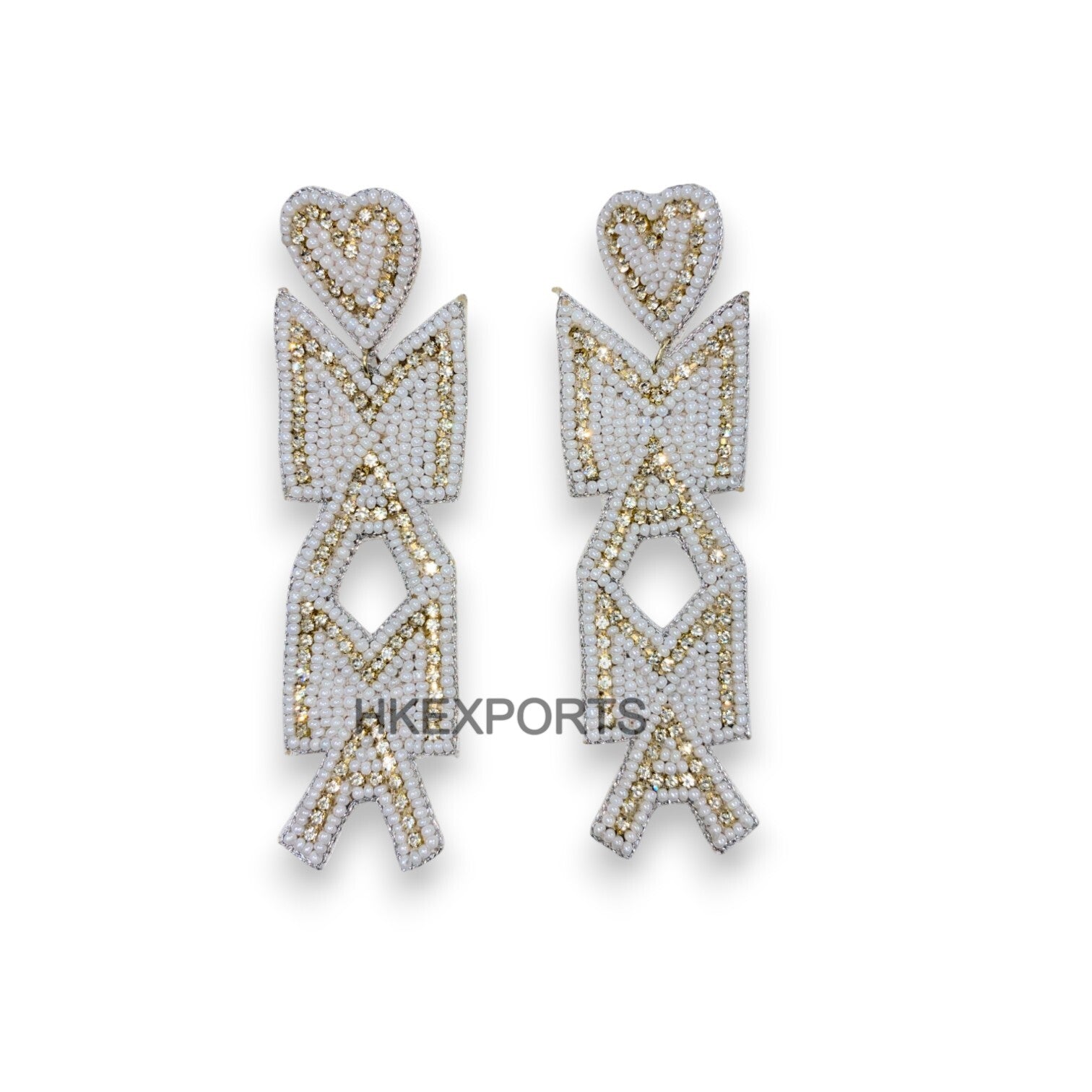 Handmade Multicolor Mama Beaded Earrings with Heart Top Stylish Gift for Moms