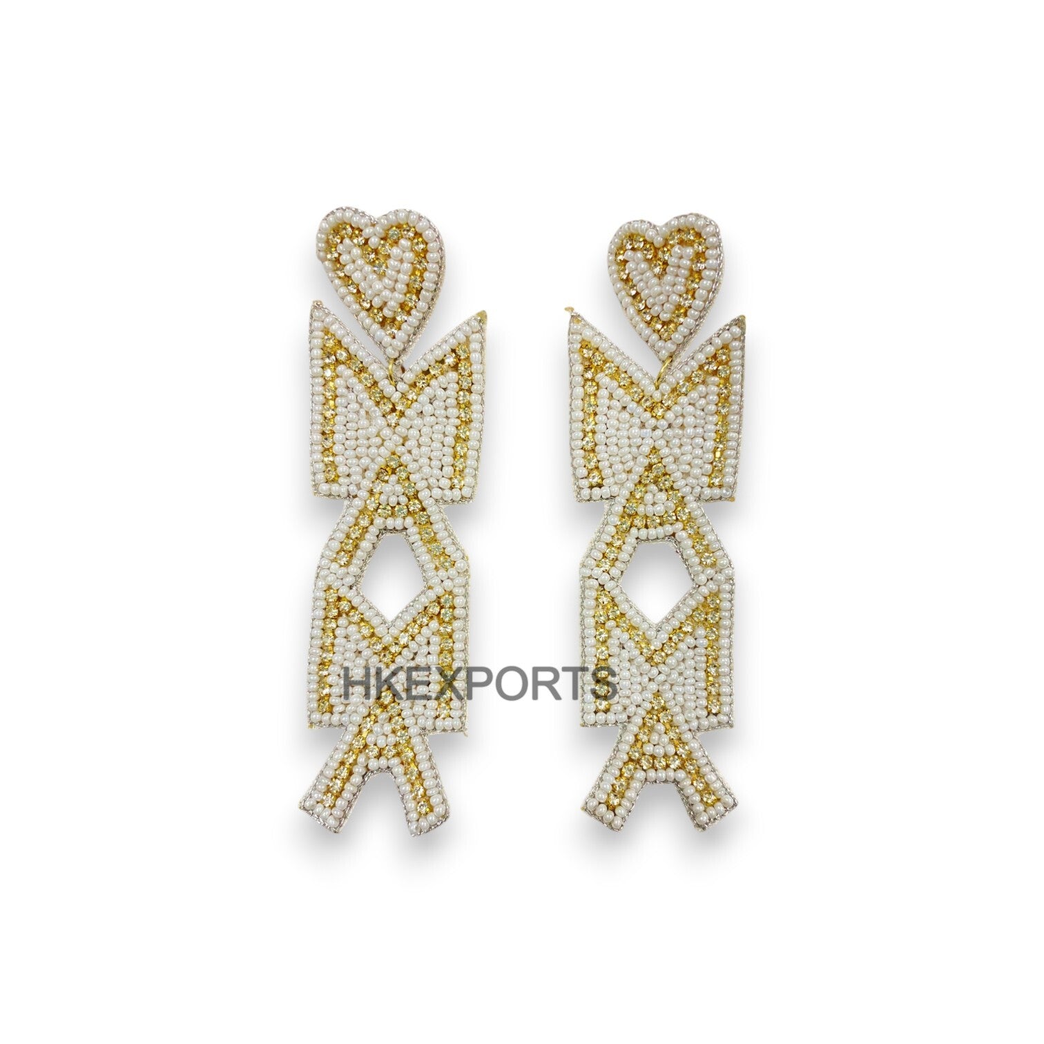 Handmade Multicolor Mama Beaded Earrings with Heart Top Stylish Gift for Moms
