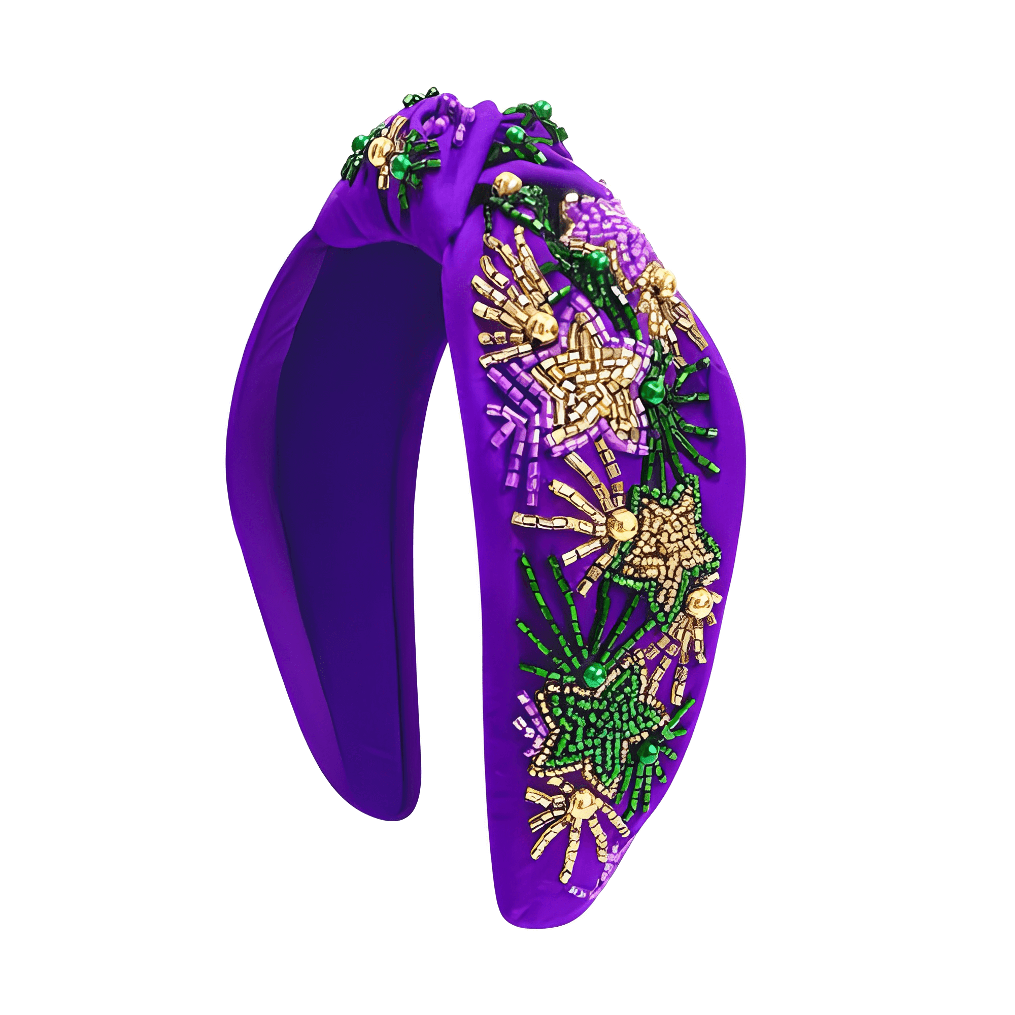 Glamorous Mardi Gras Mask Beaded Headband: Channel the Spirit of Carnival!