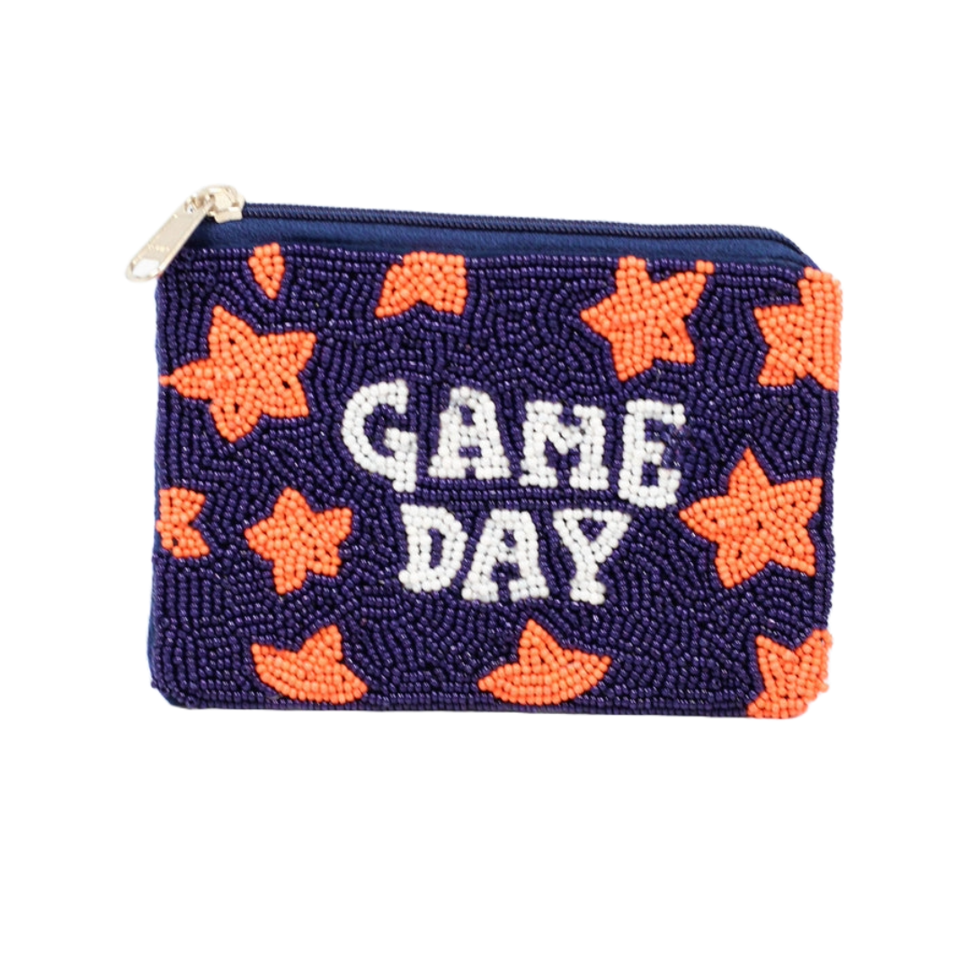 ASTROS Gameday Beaded Purse - Dynamic Orange and Navy Team Spirit Accessory for Houston Astros Fans