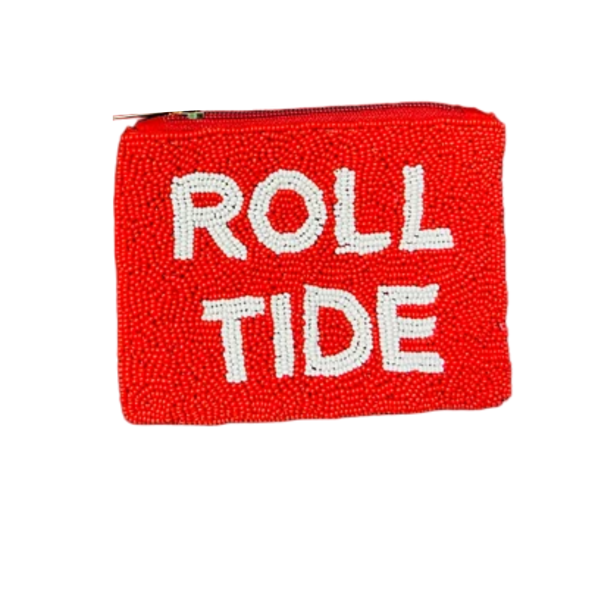 Roll Tide Gameday Beaded Coin Purse - Alabama Crimson Tide Fan Accessory